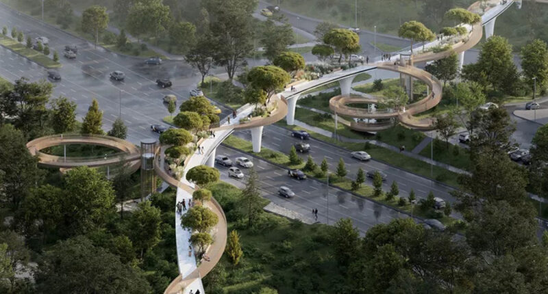 Reimagining Pedestrian Bridges: A Breath of Fresh Air in Almaty