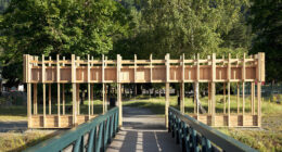 Reimagining Public Spaces: Faille Cachée des Marais Park Entrance in Bourg-Saint-Maurice, France